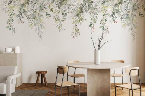 Papier peint : Fleurs et...