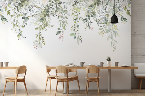 Papier peint : Fleurs et...