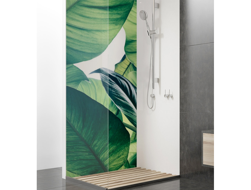 Panneau de douche : Végétaux calme
