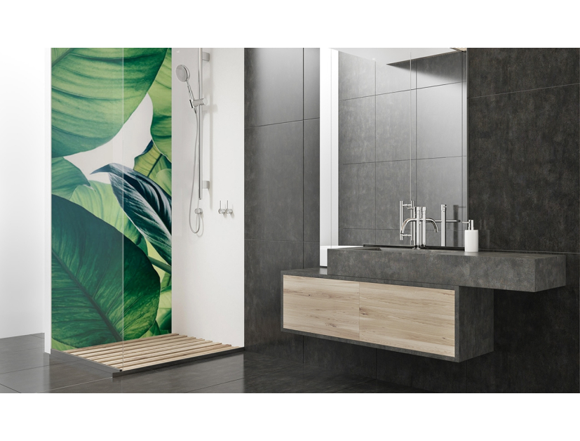 Panneau de douche : Végétaux calme