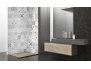 Panneau de douche : Carreaux ciment gris