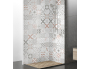Panneau de douche : Carreaux ciment rouge
