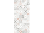 Panneau de douche : Carreaux ciment rouge