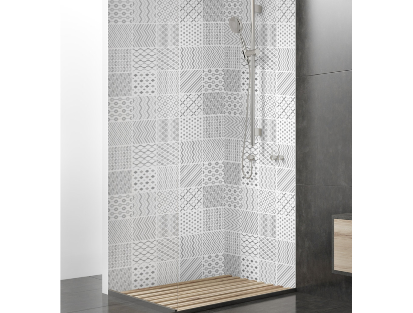 Panneau de douche : Carreaux ciment modernes 2