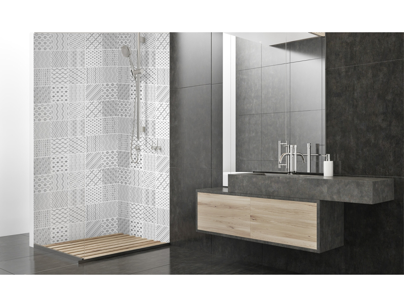 Panneau de douche : Carreaux ciment modernes 2