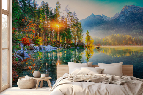 Papier peint : Lac de...