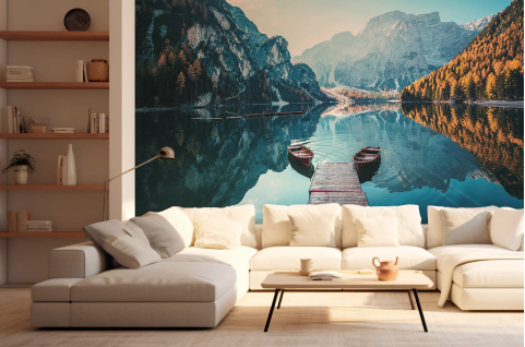 Papier peint : Lac et...