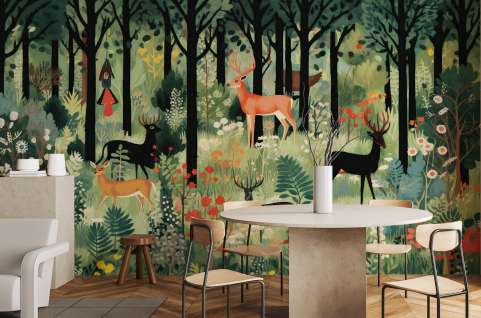 Papier peint : Forêt et...