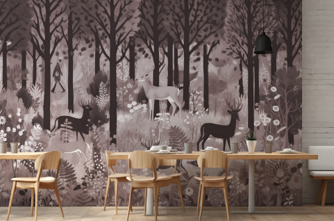 Papier peint : Forêt et...
