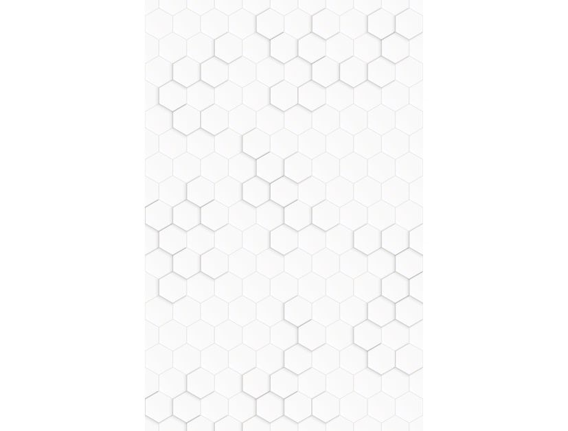Panneau de douche : hexagone blanc