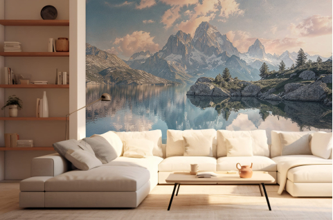 Papier peint : Lac de haute...