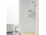 Panneau de douche : Carrelage classique 2 blanc