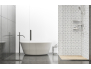 Panneau de douche : Carrelage classique 2 blanc