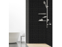 Panneau de douche : Carrelage classique 2 noir