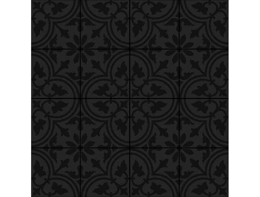 Panneau de douche : Carrelage classique 2 noir