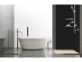 Panneau de douche : Carrelage classique 2 noir