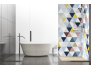 Panneau de douche : Jeux et triangles colorés 1