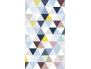 Panneau de douche : Jeux et triangles colorés 1