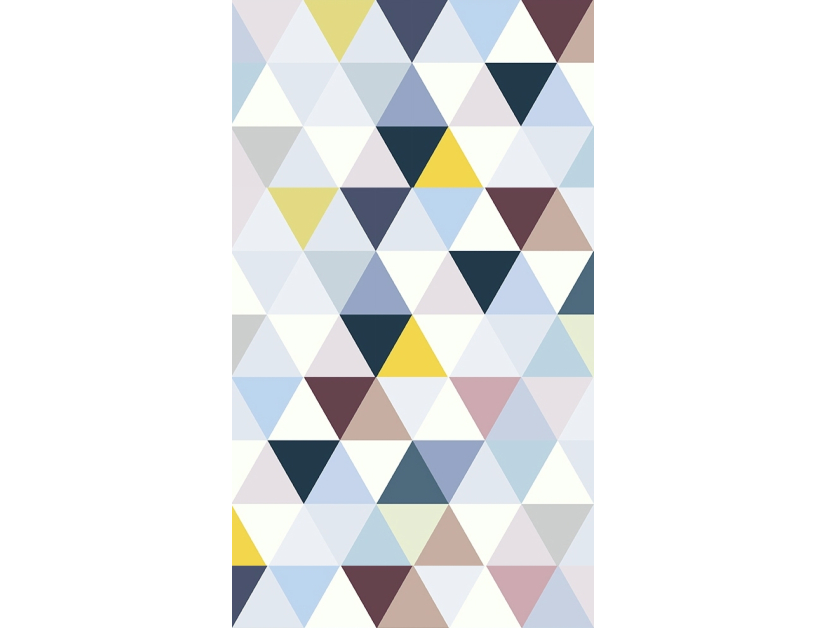 Panneau de douche : Jeux et triangles colorés 1