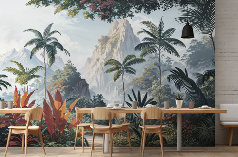 Papier peint : Fresque...