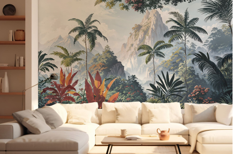 Papier peint : Fresque...