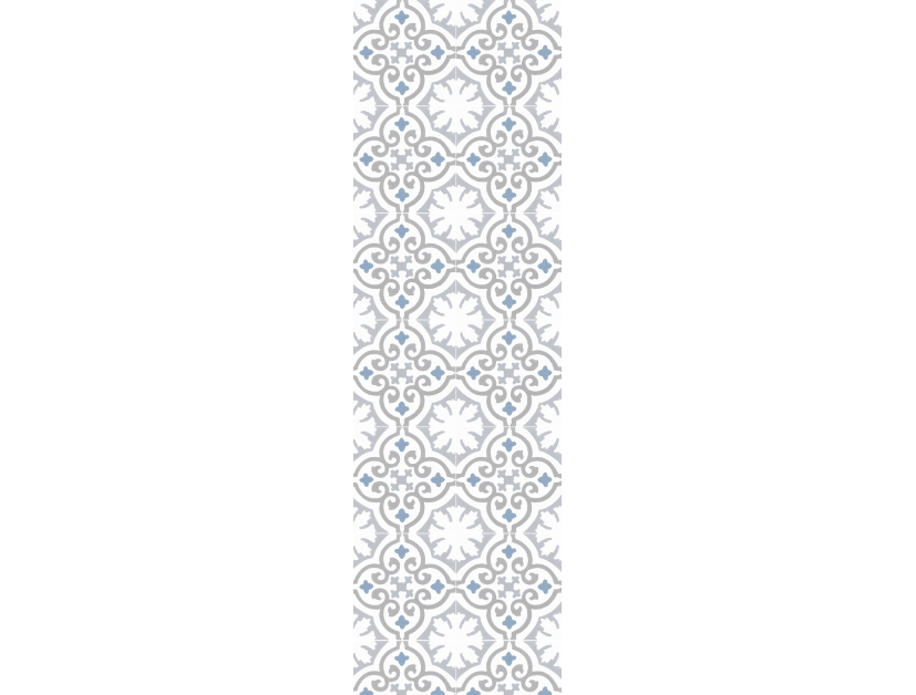 Panneau de douche : Carrelage classique 8 bleu