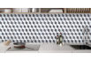 Carrelage cube bleu
