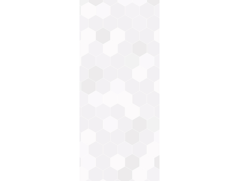 Panneau de douche : hexagone gris léger