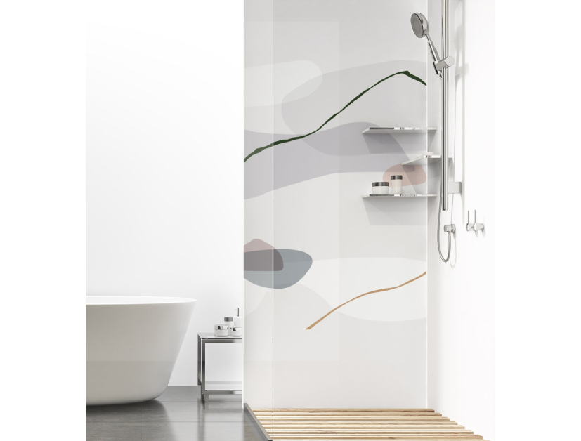 Panneau de douche : Collines abstraites 2