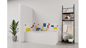 Panneau de bain : Mondrian 1