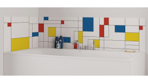Panneau de bain : Mondrian 1