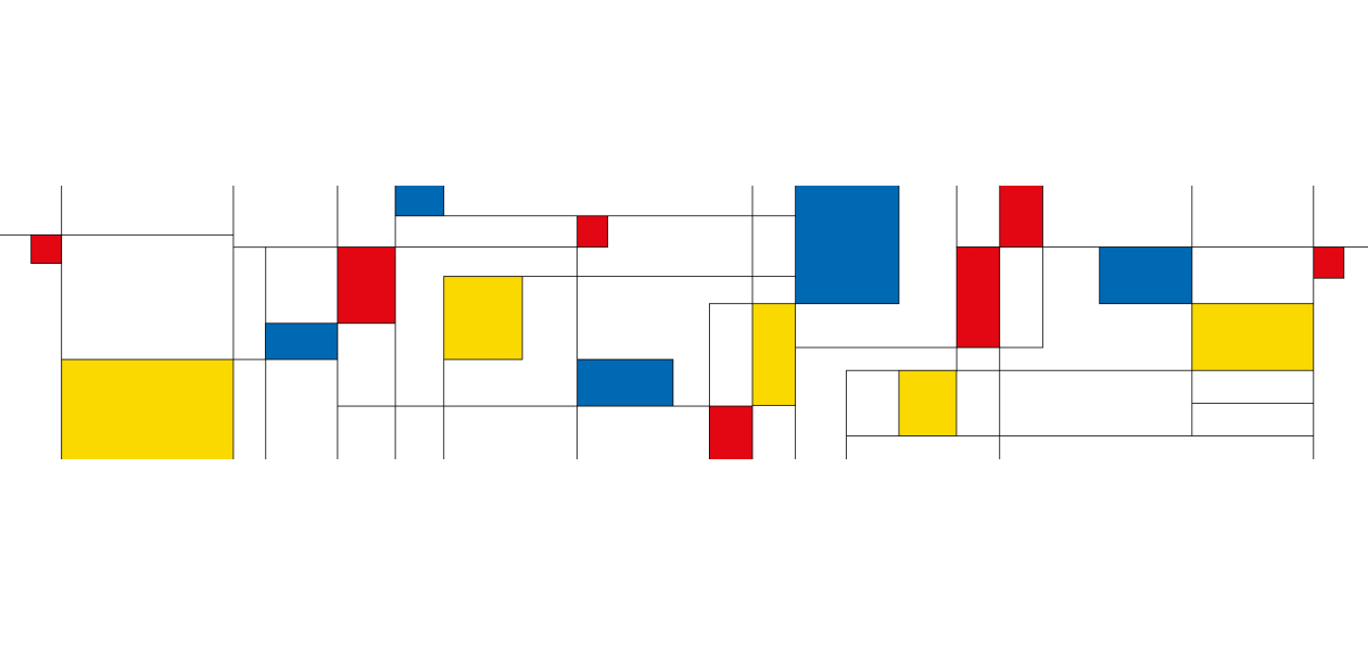 Panneau de bain : Mondrian 1