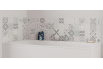 Panneau de bain : Carreaux ciment gris