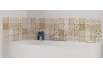 Panneau de bain : Carreaux ciments antique rouge