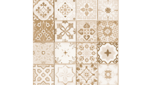 Panneau de bain : Carreaux ciments antique rouge