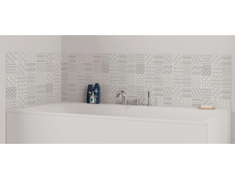 Panneau de bain : Carreaux ciment modernes 2