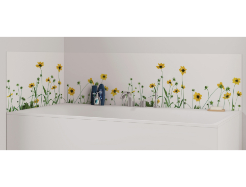 Panneau de bain : Fleurs de Camomille
