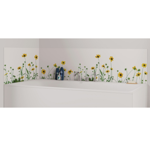 Panneau de bain : Fleurs de Camomille