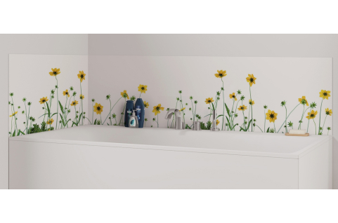 Panneau de bain : Fleurs de Camomille