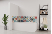 Panneau de bain : Carreaux ciment pop art
