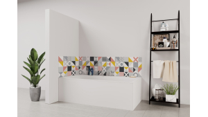Panneau de bain : Carreaux scandinave