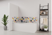Panneau de bain : Carreaux scandinave
