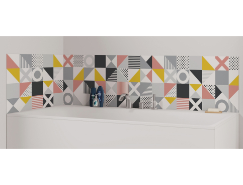 Panneau de bain : Carreaux scandinave