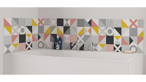 Panneau de bain : Carreaux scandinave