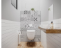 Panneau de WC : Carreaux ciment gris