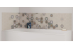 Panneau de bain : Carrelage hexagone