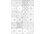 Panneau de WC : Carreaux ciments antique gris