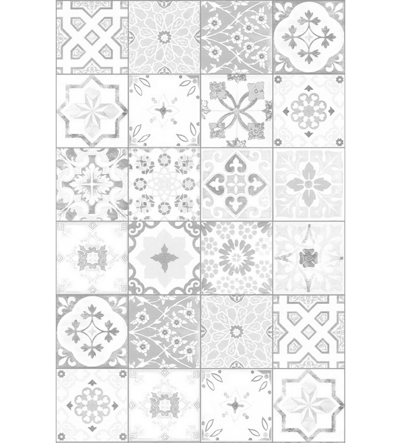 Panneau de WC : Carreaux ciments antique gris