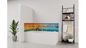 Panneau de bain : Mer et couleur