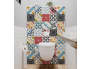 Panneau de WC : Carreaux ciment pop art